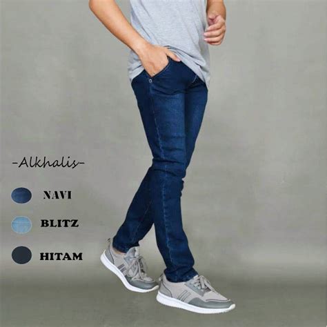 Jual Celana Jeans Pria Pensil Panjang Laki Cowok Dewasa Slimfit Skinny