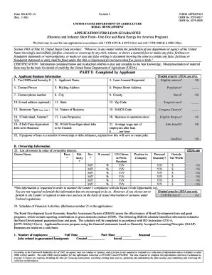 Fillable Online Form Rd 4279 1a Fill Online Printable Fillable