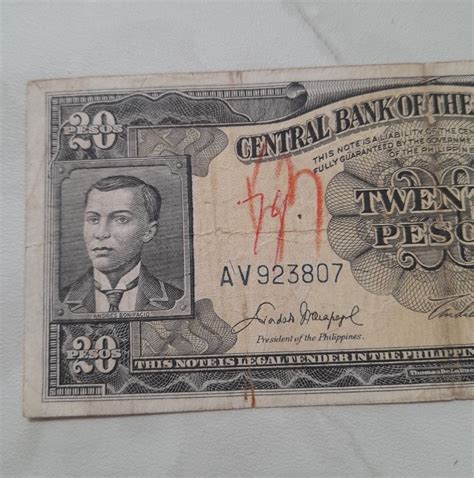 Banknote Peso Banknote English Series Macapagal