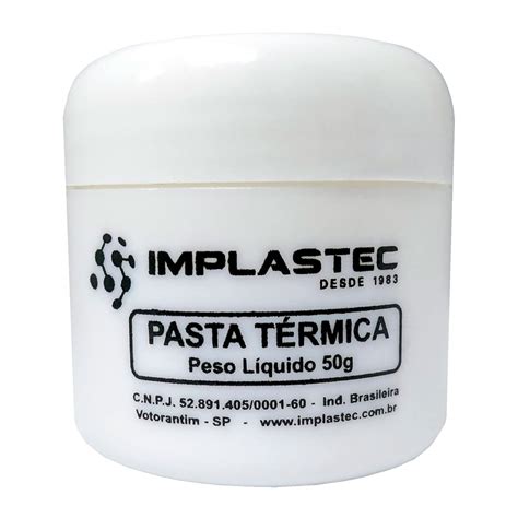 Pasta T Rmica De Silicone Branca Implastec Pote G