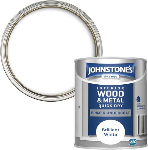 Johnstones Quick Dry Gloss Primer Undercoat Brilliant White