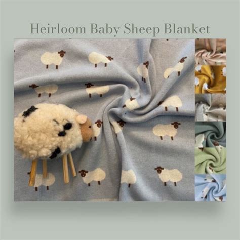 Sheep Lamb Baby Blanket Lamb Heirloom Blanket And Cozy Soft Blanket