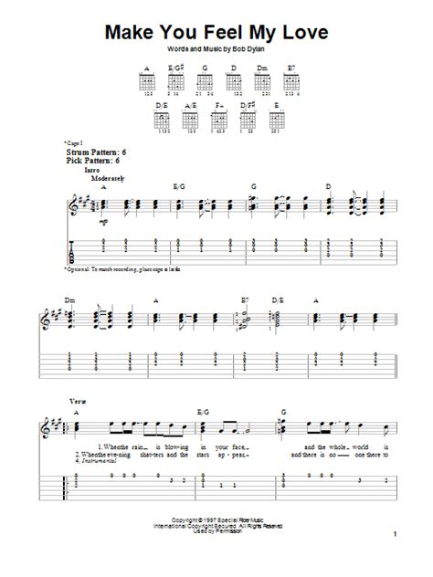 Make You Feel My Love by Adele - Easy Guitar Tab - Guitar Instructor