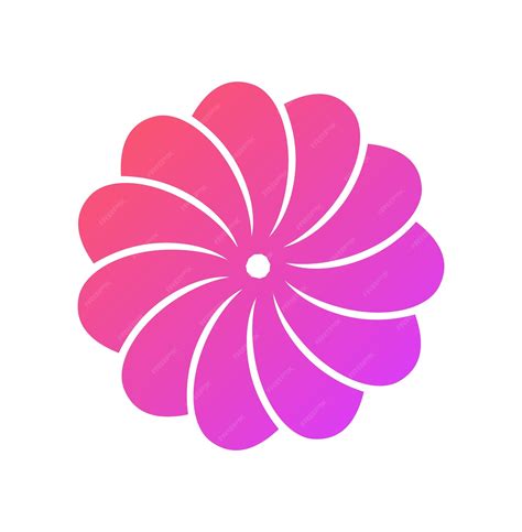 Symbole Abstrait De Fleur Rose Pour Votre Logo Logo De Fleur Rose Avec