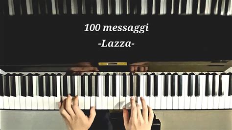 Lazza 100 Messaggi Piano Cover Sanremo 2024 Sanremo Lazza