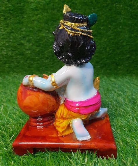 Multicolor Polyresin Makhan Chor Bal Gopal Statue Temple At Rs In