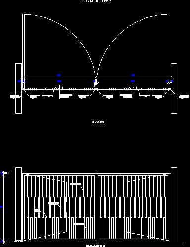 Porton Electrico 3d En AutoCAD Librería CAD