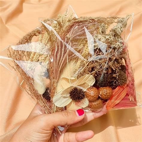 Jual Paket Bunga Kering Macam Mix Dried Flowers Hiasan Mahar