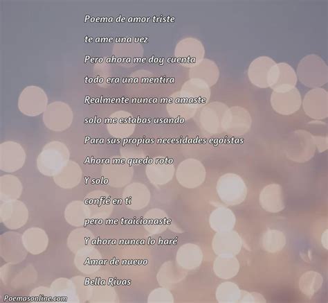 5 Poemas Triste De Amor Poemas Online