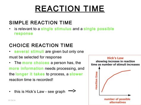 Reaction time