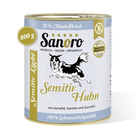 Sanoro Menü Sensitiv Light Huhn Vollnahrung Hund günstig im