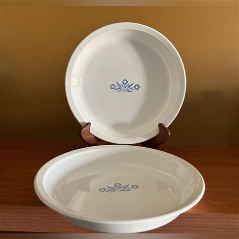 Corningware Kitchen Vintage Corningware Blue Cornflower 9 Pie