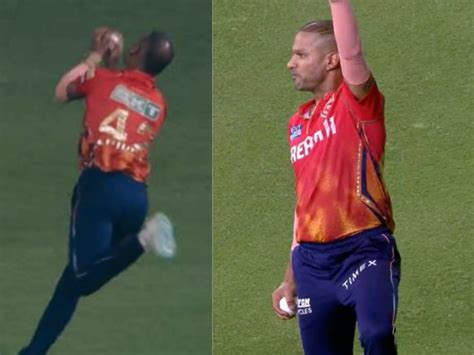 IPL 2024 Shikhar Dhawan Takes Stunning Catch To Dismiss Travis Head In