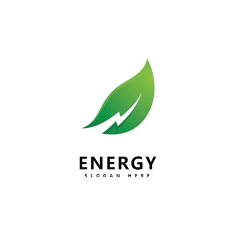 Projeto Do Vetor Do Modelo Do Cone Do Logotipo De Energia Verde