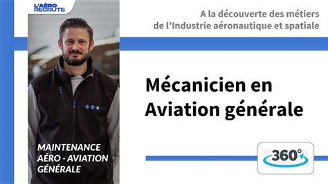 Technicien en maintenance aéronautique aviation générale YouTube