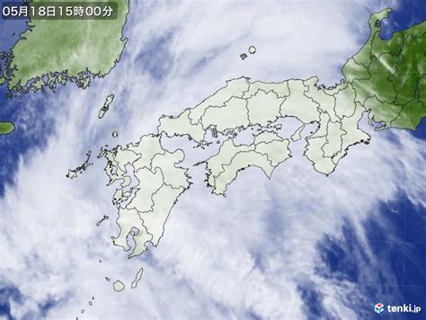 過去の気象衛星西日本2023年05月18日 日本気象協会 Tenkijp