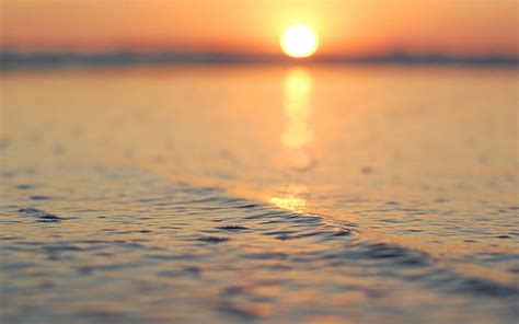 Air Laut Pantai Matahari Terbenam Alam Makro Laut Air Samudra