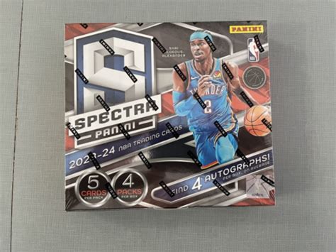 2023 24 PANINI SPECTRA NBA BASKETBALL HOBBY BOX BRAND NEW FACTORY