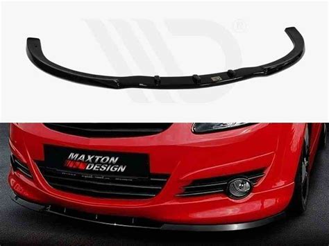 Maxton Front Splitter Opel Corsa D Opc Line Preface Textured For