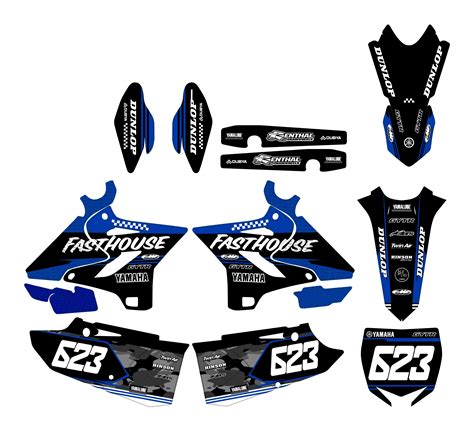 Kit déco Yamaha 250 YZ 2015 2021 Fasthouse Boutique Kit Déco Moto