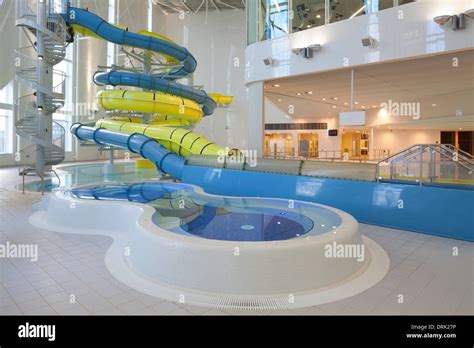 Swimming pool at New Haven Leisure Centre, South Shields Stock Photo ...