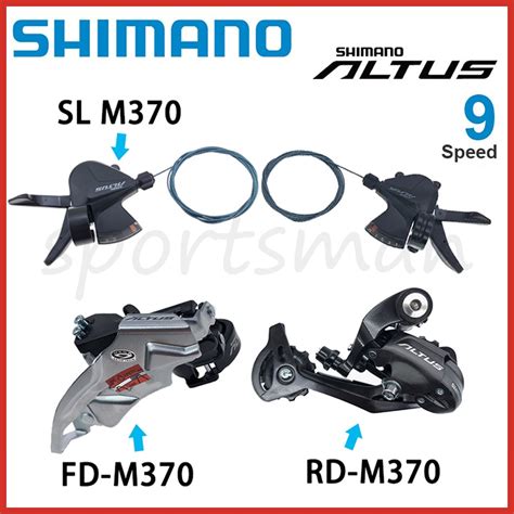 Shimano Altus Sl M370 Mtb Bike 3x9 Speed Groupset Rd M370 Brake Shifter