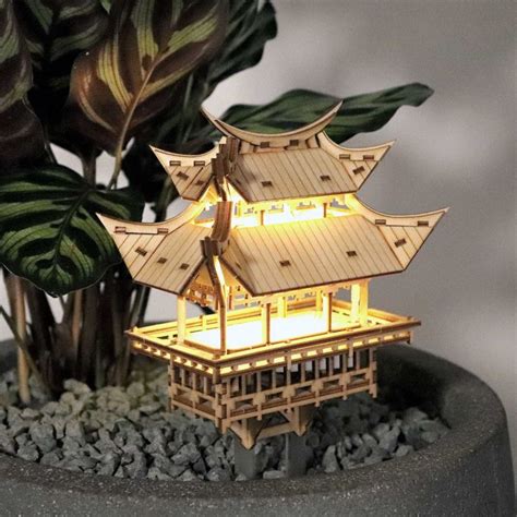 Temple Of Gratitude Wooden Model Tiny Treehouses Tree House Wooden