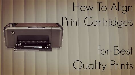 How To Align The Print Cartridges For Best Quality Prints Youtube