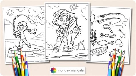 Fishing Coloring Pages Free Pdf Printables