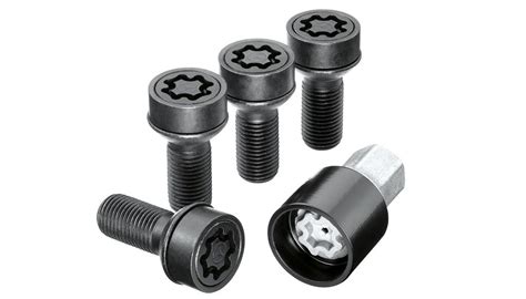 Juego De Tornillos Antirrobo M X X Negro Accesorios Para