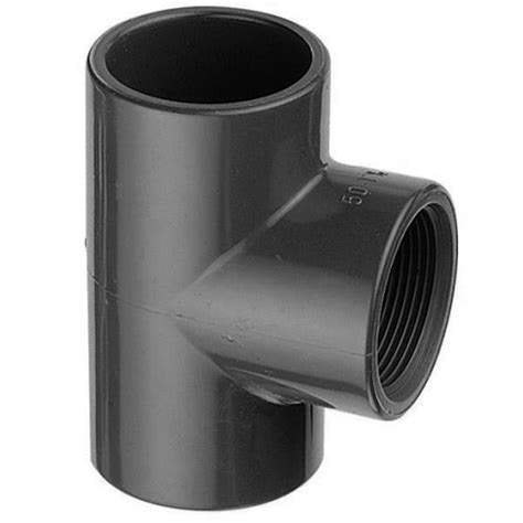 UPVC Solvent Weld Plain Threaded Female Tee 32 X 20mm SuperPump