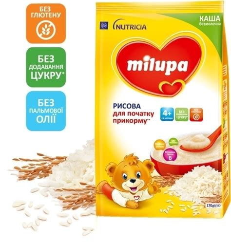 Набор: Безмолочная каша Milupa рисовая, 3х170 г - купить по супер ...