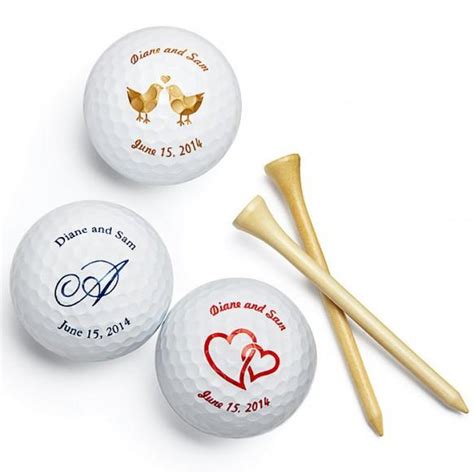 Wedding Gifts - Personalized Golf Ball Favors #1182040 - Weddbook