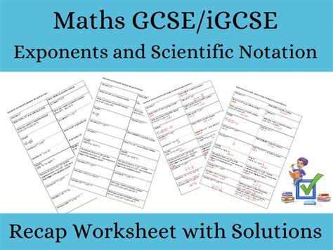 Igcse Exponents And Scientific Notation Worksheet With Solutions Worksheets Library