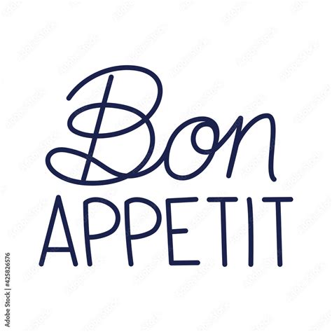 Bon Appetit Letters Stock Vector Adobe Stock