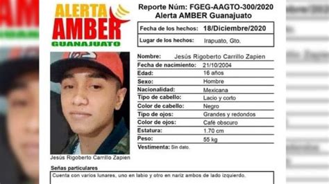 Activan Alerta Amber En Irapuato Por La Desaparici N De Un Joven De