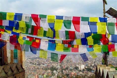 Nepal Prayer Flags Stock Image Image Of Journey Pilgrimage 216056635