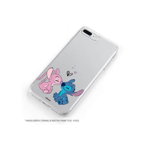 Funda Oficial De Disney Angel Y Stitch Beso Lilo Y Stitch Para Samsung