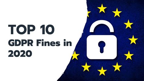 Top 10 Gdpr Fines In 2020 Youtube