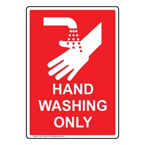 Hand Washing Sink Only Sign Printable