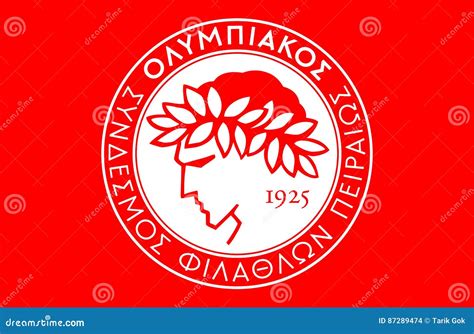 Olympiacos F.C. editorial stock image. Illustration of icon - 87289474