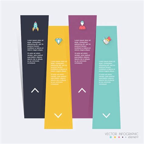 Modelos de infográfico para negócios Vetor Premium