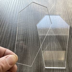 Coffin or Casket Shapes. Clear 3mm Acrylic Quilting Template. - Etsy