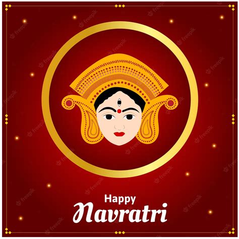 Premium Vector Happy Navratri Indian Hindu Festival Celebration