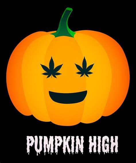 Weed Cannabis Pumpkin King Digital Art by CalNyto - Fine Art America