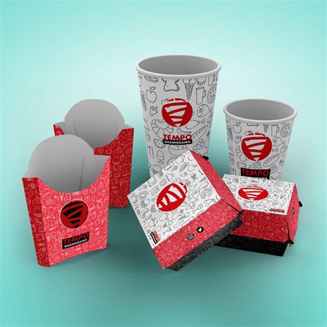 Traditional Feminine Fast Food Restaurant Packaging Design For Tempo By Kreative Fingers