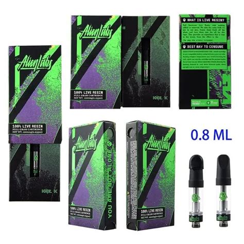 New Alienlabs Atomizer 0 8ml Vape Cartridges Packaging 8 Flavors