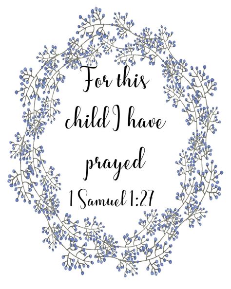 For This Child I Have Prayed Etsy