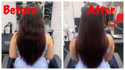 Rebondingsmoothening Of Hair Straightening Of My Hair Procedure And End Results Youtube