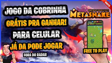 NOVO JOGO NFT GRÁTIS JOGO DA COBRINHA FREE TO PLAY TUTORAL